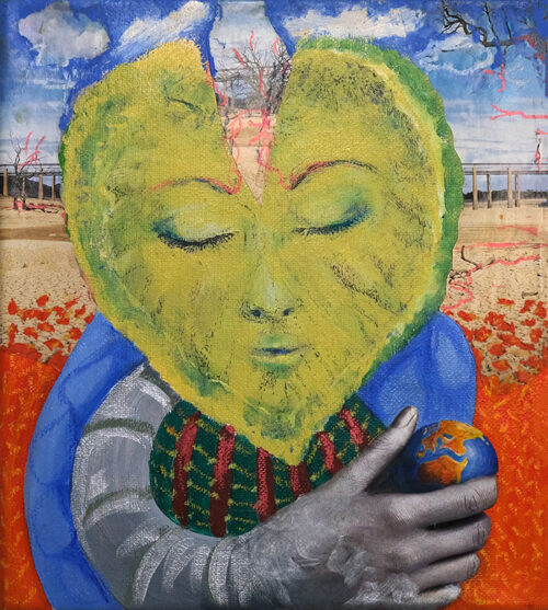 <b>Ranger 2</b> 2023<br>
40x35cm<br>
Mischtechnik auf LW