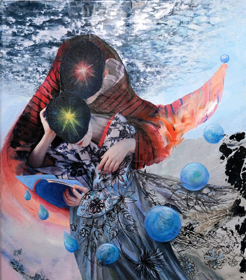 <b>Ranger 6</b> 2023<br>
40x35cm<br>
Mischtechnik auf LW